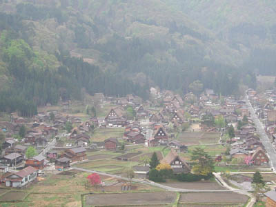 城山天守閣展望台からの景色